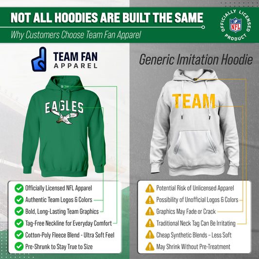 Philadelphia Eagles NFL Home Team Hoodie Sweatshirt - Kelly Green