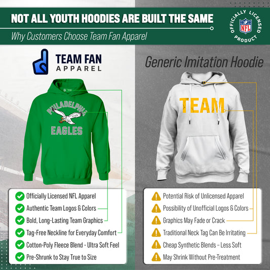Philadelphia Eagles Youth Gameday Hoodie Sweatshirt - Kelly Green