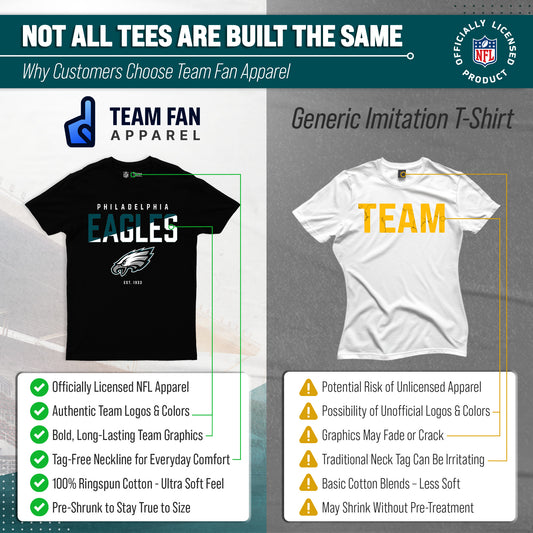 Philadelphia Eagles NFL Color Block Tee - Black