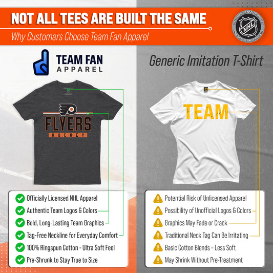 Philadelphia Flyers T-Shirt NHL Heather Charcoal - Charcoal