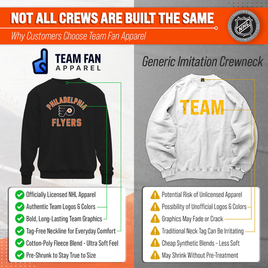 NFL Gameday Crewneck Sweatshirt, Cotton Fleece Pullover Men Women