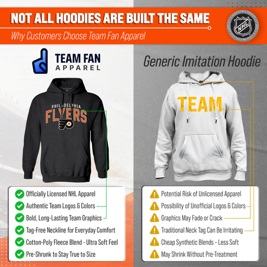 Philadelphia Flyers Flyers Hoodie Fleece Sweatshirt for Men and Women - Black Heather