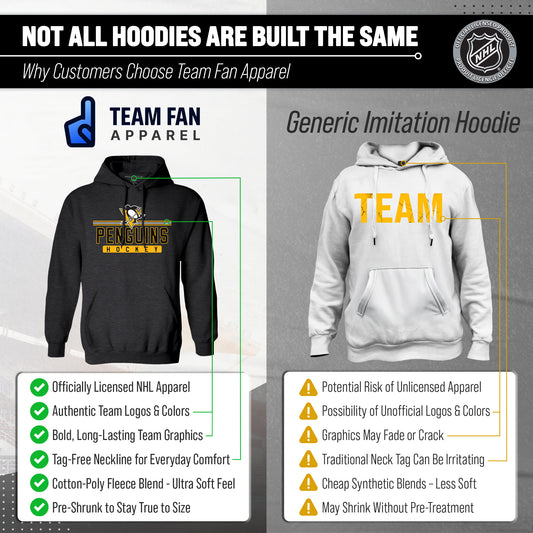 Pittsburgh Penguins Penguins Hoodie Sweatshirt for Men and Women - Charcoal