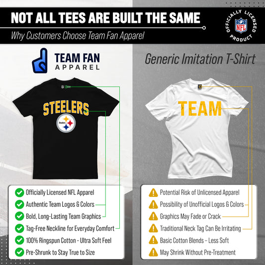 Pittsburgh Steelers NFL Licensed Home Team T-Shirt - Black