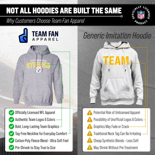 Pittsburgh Steelers Starting Fresh Fleece Hoodie - Athletic Heather