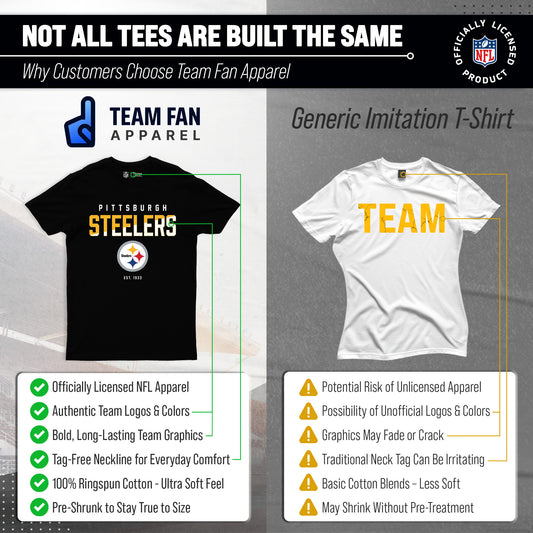 Pittsburgh Steelers NFL Color Block Tee - Black