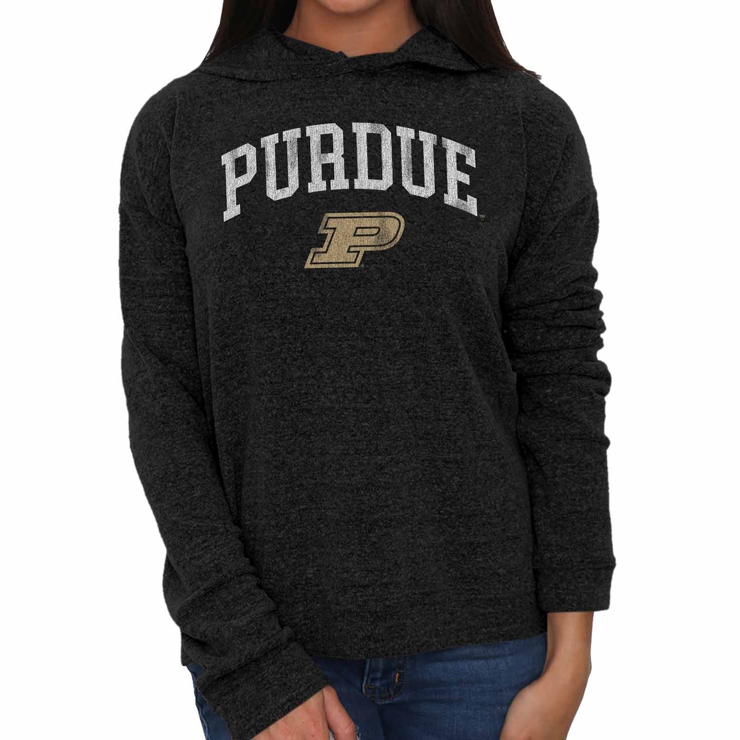 Purdue Boilmakers NCAA University Women's Hoodie - Black