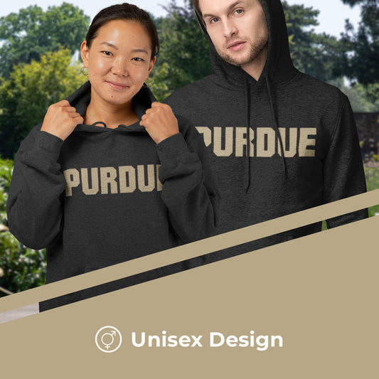 Purdue Boilermakers NCAA Fan Hoodie Sweatshirt Men Women - Charcoal