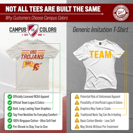 USC Trojans Varsity Club Pennant Shirt - Off White