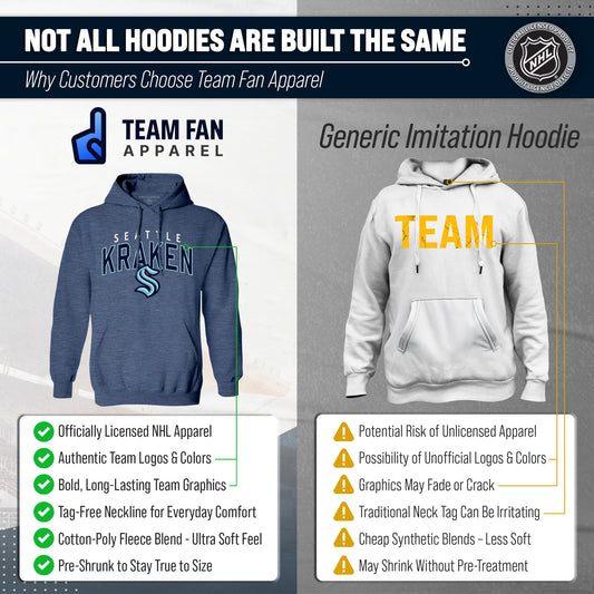 Seattle Kraken Kraken Hoodie Fleece Sweatshirt for Men and Women - Navy