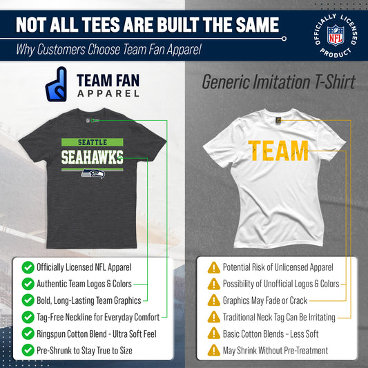 Seattle Seahawks Charcoal T-Shirt for Men and Women - Charcoal