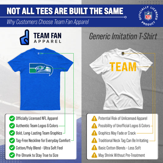 Seattle Seahawks NFL Modern Throwback T-shirt - Royal