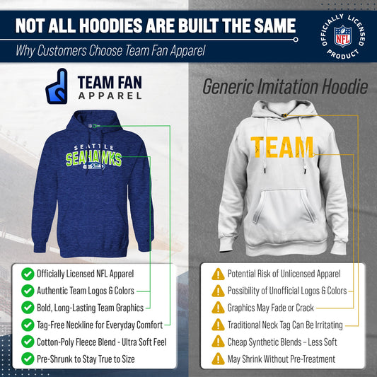 Seattle Seahawks Starting Fresh Fleece Hoodie - Navy