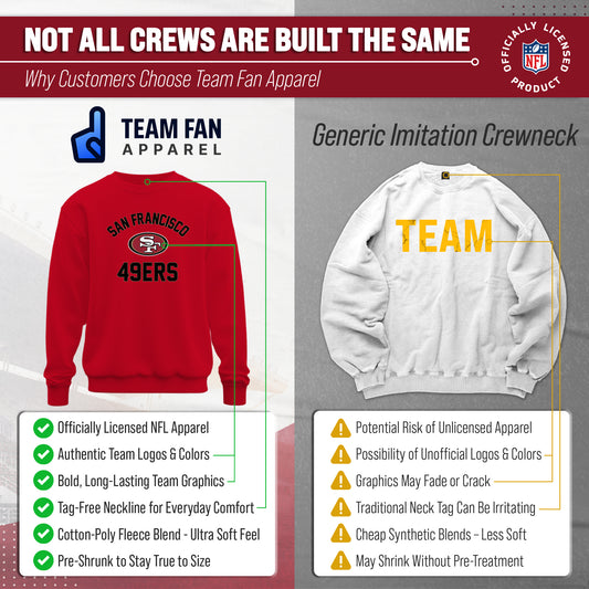 San Francisco 49ers NFL Crewneck Sweatshirt - Red