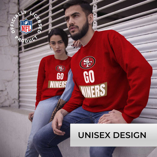 San Francisco 49ers Slogan Crewneck Sweatshirt Men Women Fleece