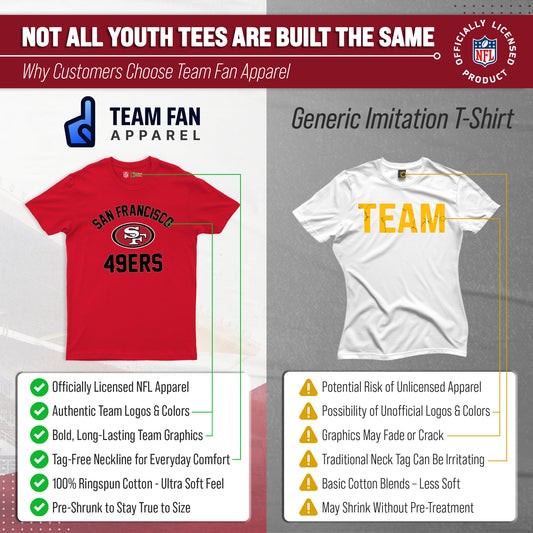 San Francisco 49ers Youth NFL Football T-Shirt - Red