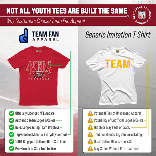 San Francisco 49ers NFL Youth Overtime T-Shirt - Red