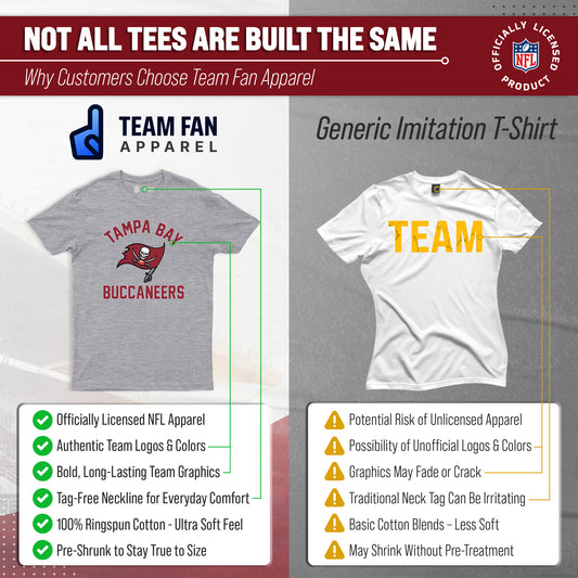 Tampa Bay Buccaneers NFL Gameday T-Shirt for Men and Women - Gray
