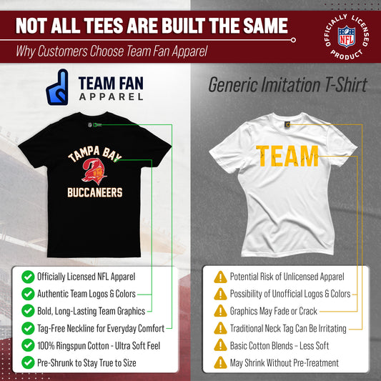 Tampa Bay Buccaneers Mens Womens Retro Gameday Tee - Black