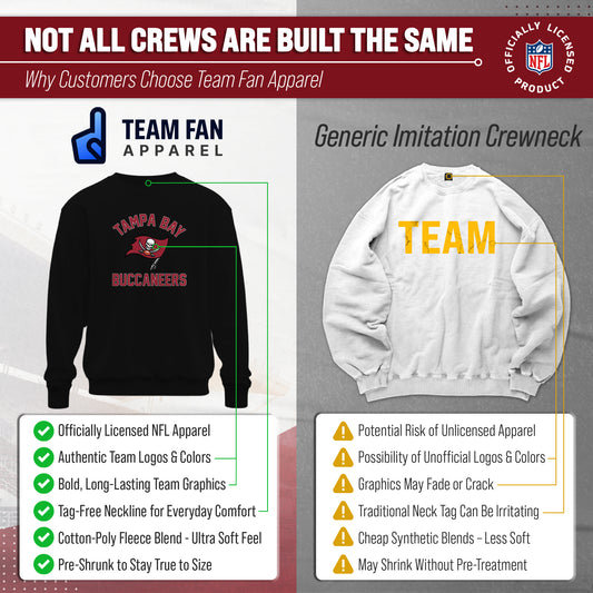 Tampa Bay Buccaneers NFL Gameday Crewneck Sweatshirt - Black