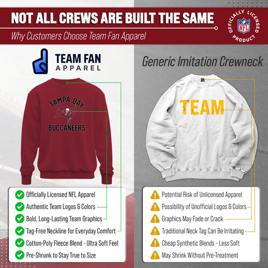 Tampa Bay Buccaneers NFL Gameday Crewneck Sweatshirt - Cardinal