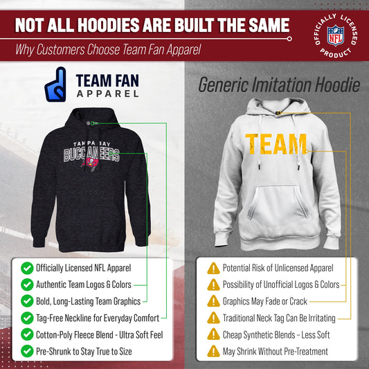Tampa Bay Buccaneers Starting Fresh Hoodie - Black Heather