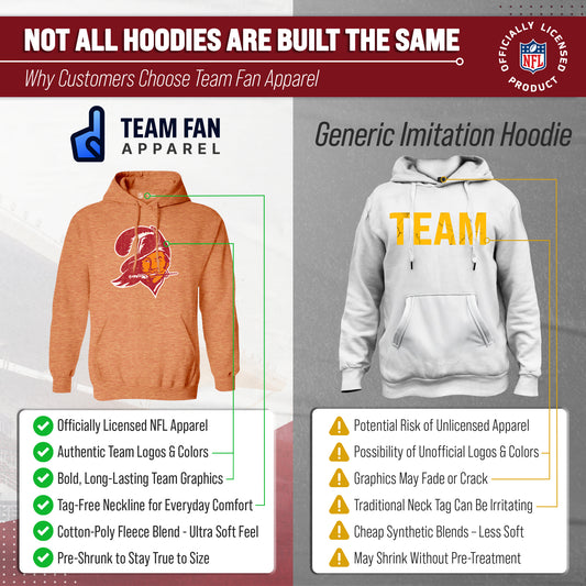 Tampa Bay Buccaneers Modern Throwback Fleece Hoodie - Orange