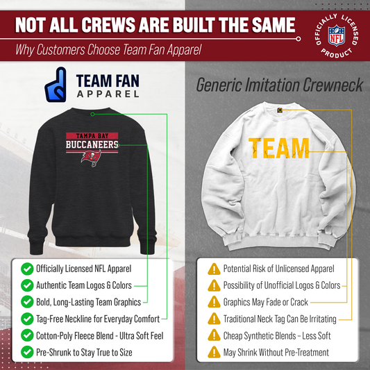 Tampa Bay Buccaneers NFL Team Block Crewneck Sweatshirt - Charcoal