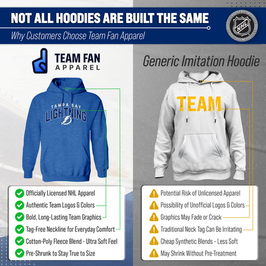Tampa Bay Lightning Lightning Hoodie Fleece Sweatshirt for Men and Women - Royal