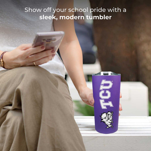 TCU Horned Frogs Campus Colors NCAA Tumbler - Purple