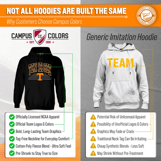 Tennessee Volunteers NCAA Overtime Classics Hoodie - Black