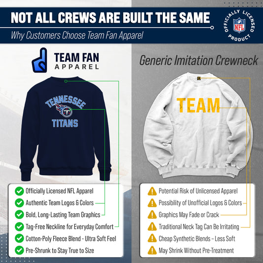 Tennessee Titans NFL Crewneck Sweatshirt - Navy