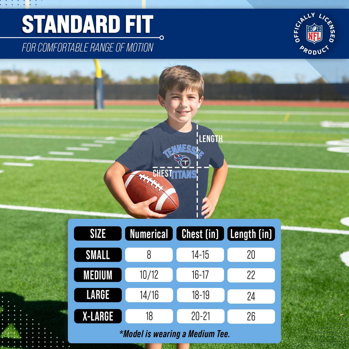 Tennessee Titans Youth NFL Football T-Shirt - Navy
