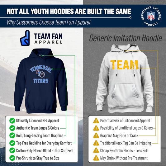 Tennessee Titans Youth Gameday Hoodie Sweatshirt - Navy