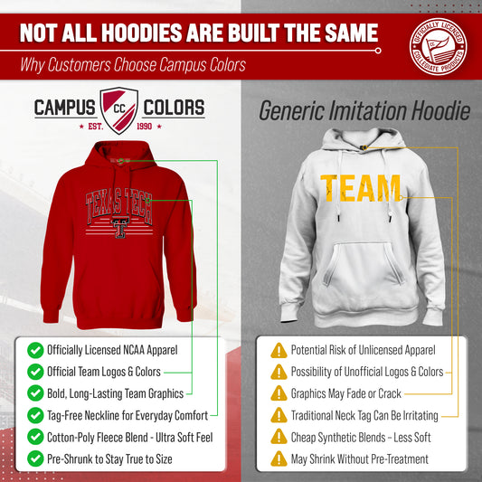 Texas Tech Red Raiders NCAA Overtime Classics Hoodie - Red