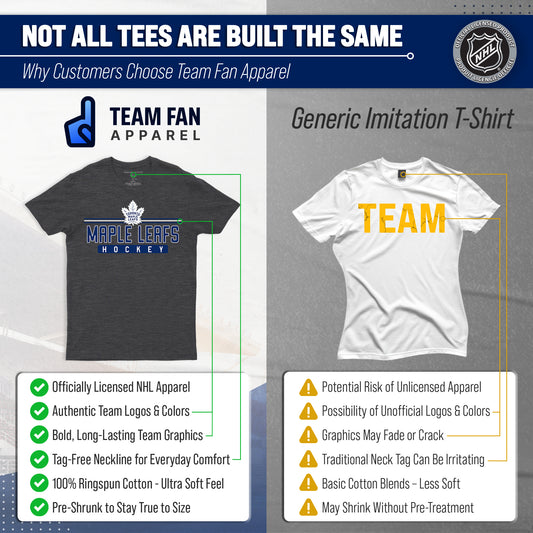 Toronto Maple Leafs T-Shirt NHL Heather Charcoal - Charcoal