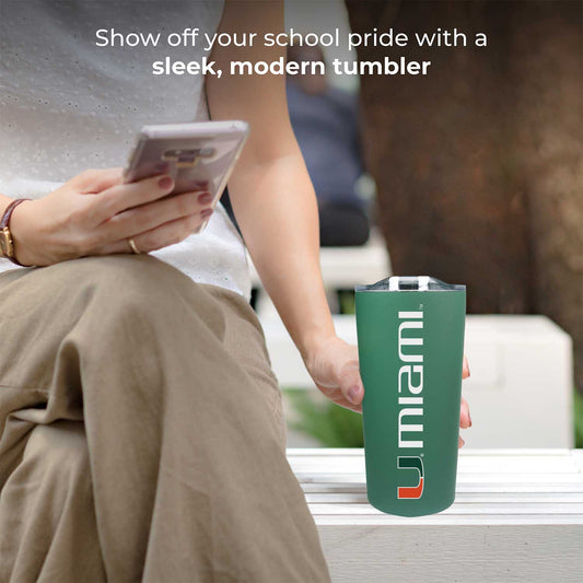 Miami Hurricanes Campus Colors NCAA Tumbler - Green