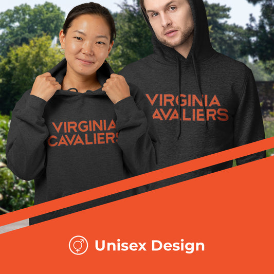 Virginia Cavaliers NCAA Fan Hoodie Sweatshirt Men Women - Charcoal