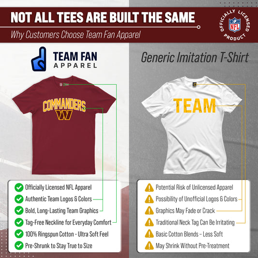 Washington Commanders NFL Licensed Home Team T-Shirt - Maroon