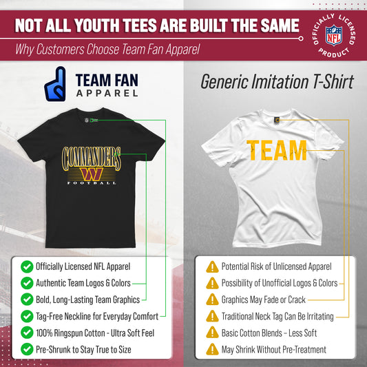 Washington Commanders NFL Youth Overtime T-Shirt - Black