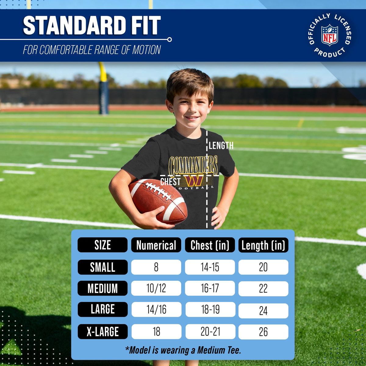 Washington Commanders NFL Youth Overtime T-Shirt - Black