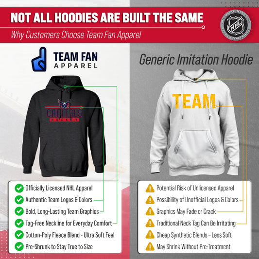 Washington Capitals Capitals Hoodie Sweatshirt for Men and Women - Charcoal