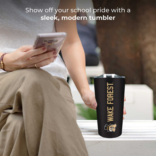 Wake Forest Demon Deacons NCAA 18oz Stainless Steel Insulated Tumbler - Black