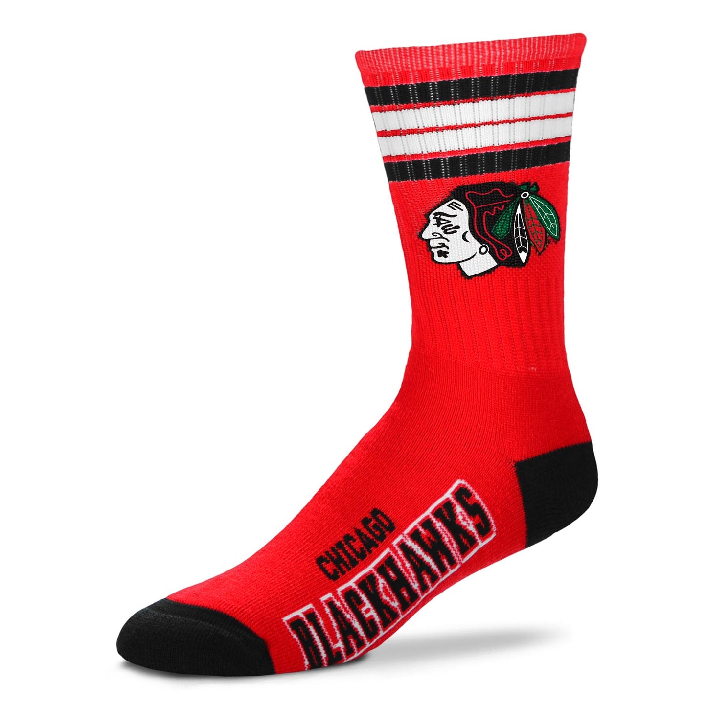 Chicago Blackhawks Youth Stripe Deuce Sock - Red