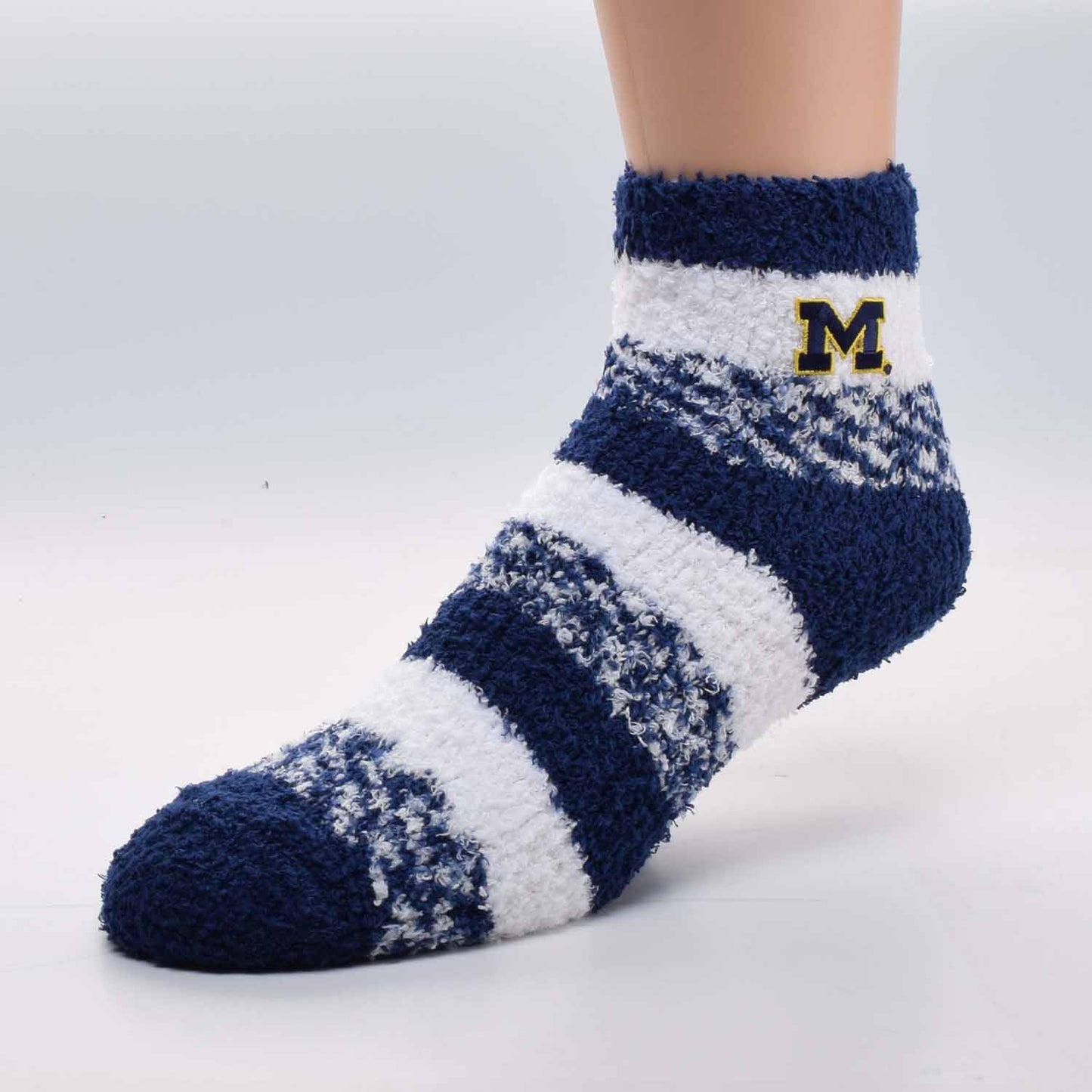 Michigan Wolverines Alabama Crimson Tide Striped Sleep Soft Socks - Team Color