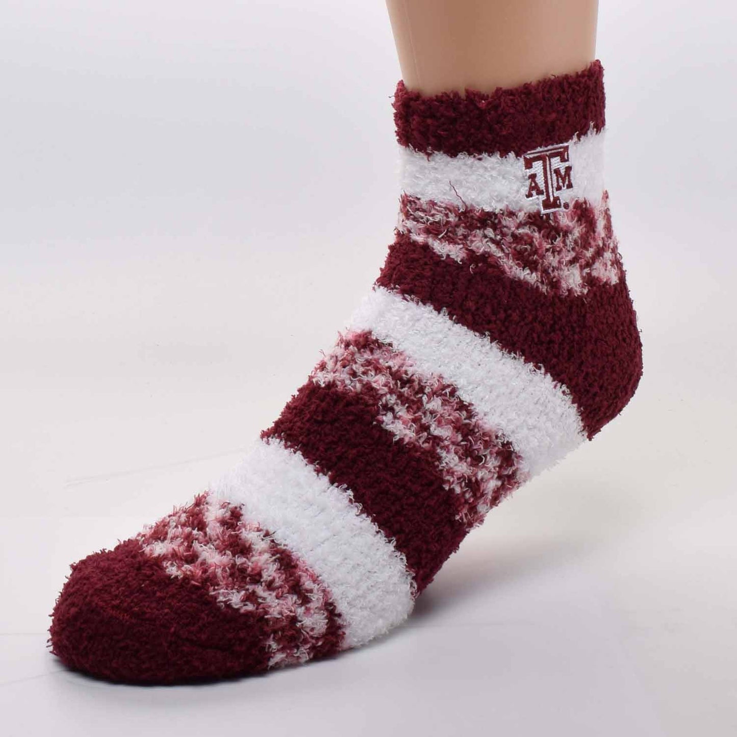 Texas A&M Aggies Alabama Crimson Tide Striped Sleep Soft Socks - Team Color