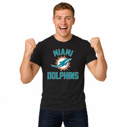 Miami Dolphins  NFL Gameday Short Sleeve T-Shirt for Men and Women - Black