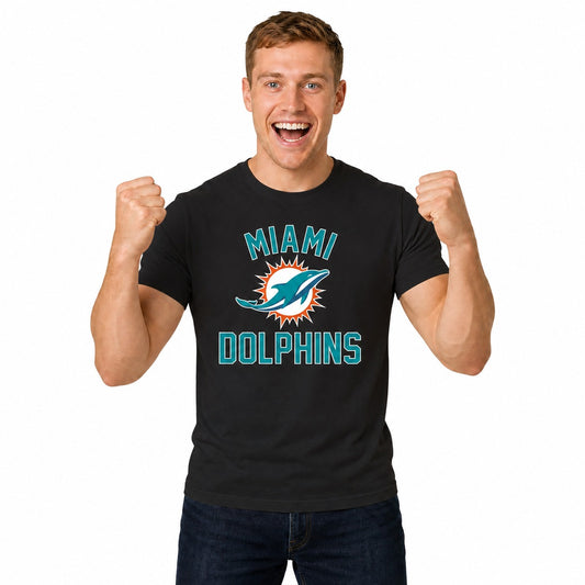 Miami Dolphins  NFL Gameday Short Sleeve T-Shirt for Men and Women - Black