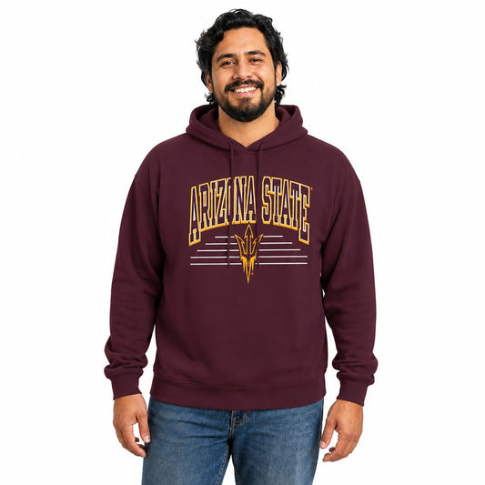 Arizona State Sun Devils  Overtime Classics Fleece Hoodie Sweatshirt - Maroon
