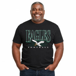 Philadelphia Eagles  NFL Overtime Blueprint T-Shirt Men Women Unisex - Black